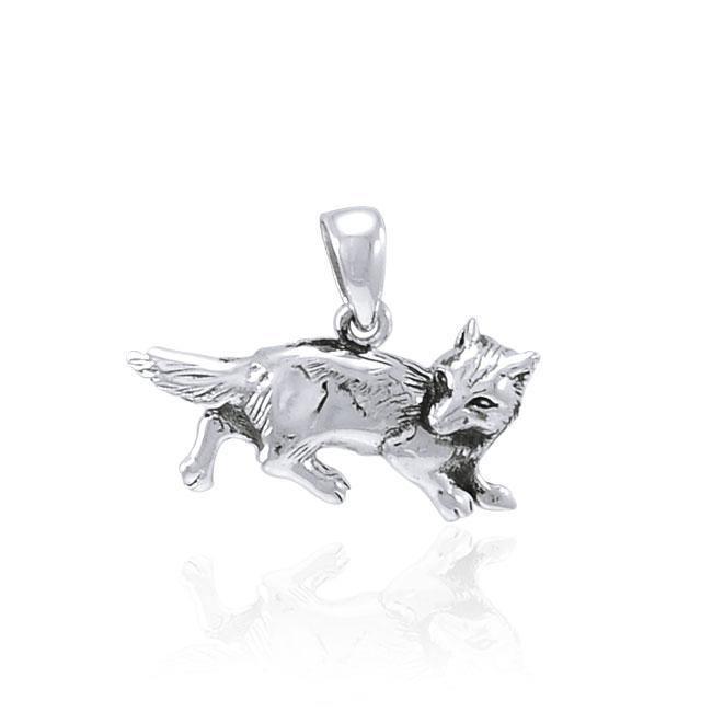 Fox Sterling Silver Pendant TPD3093 - Wholesale Jewelry