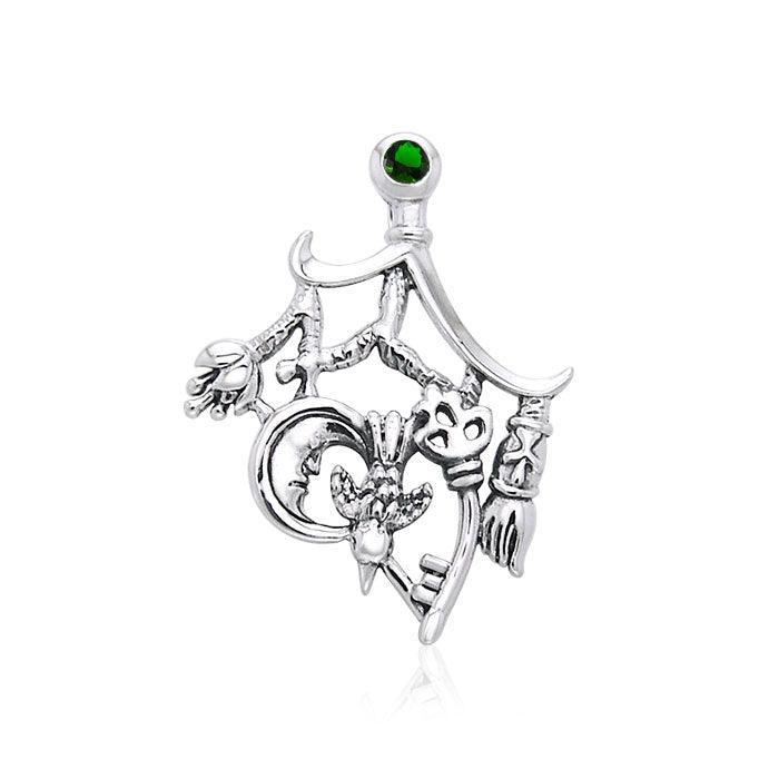 Magical Connections ~ Cimaruta Witch Sterling Silver Jewelry Pendant TPD3133 - peterstone.dropshipping