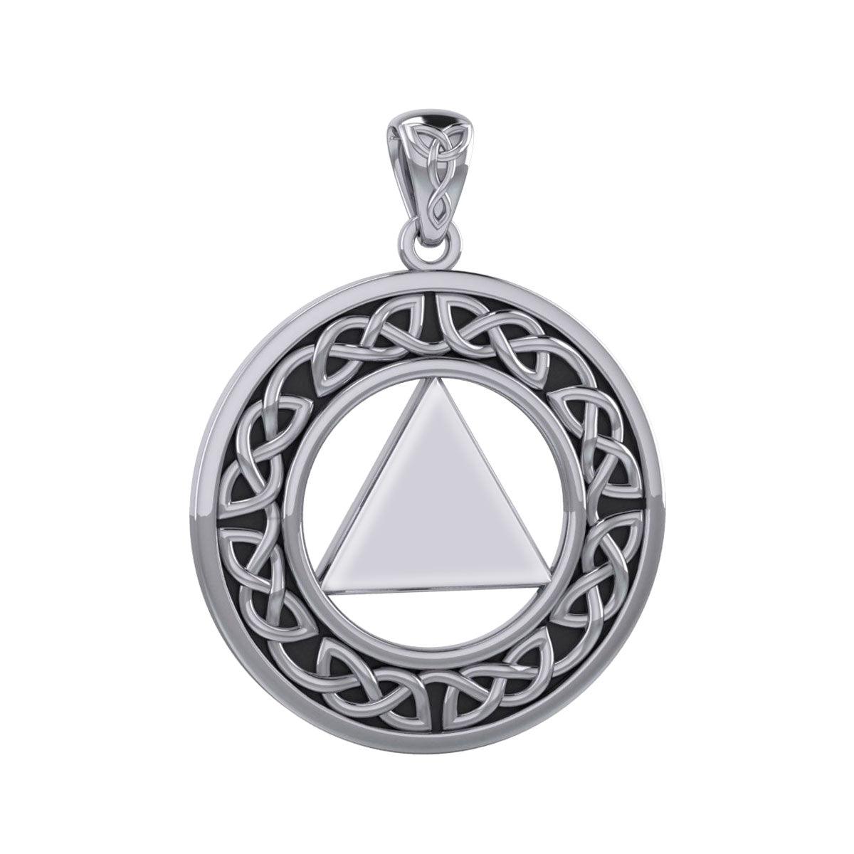 Celtic Knots Silver AA Symbol Pendant TPD334 - peterstone.dropshipping