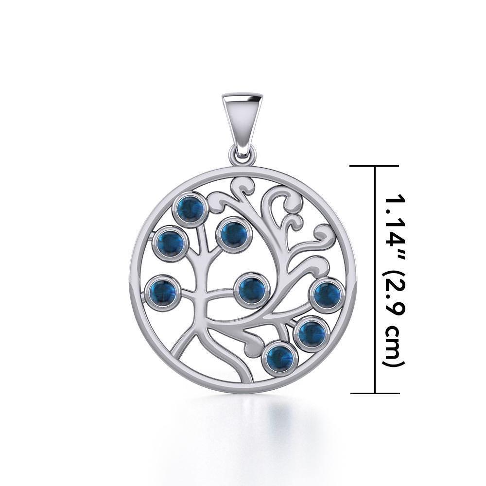 Nourished treasure in the Tree of Life ~ Sterling Silver Jewelry Pendant TPD3571 Pendant