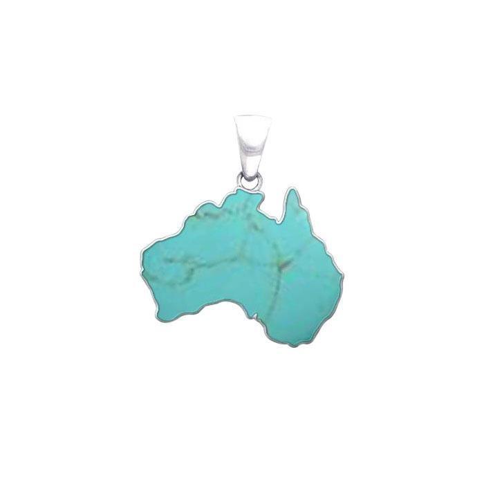 Australia Inlaid Gemstone Pendant TPD3579