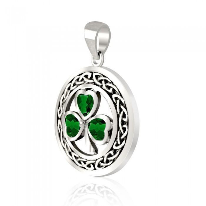 Celtic Knot Shamrock Pendant TPD3689