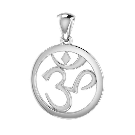 Om Symbol Silver Pendant TPD3848 - peterstone.dropshipping