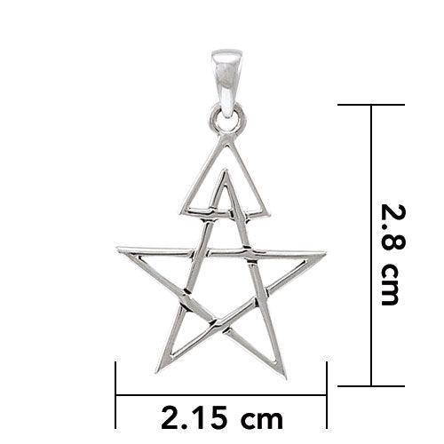 Pentacle with triangle Pendant TPD4229 - peterstone.dropshipping