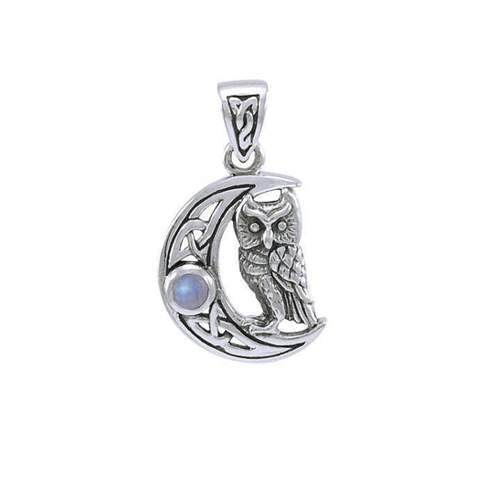 Celtic Owl Moon Pendant TPD4288