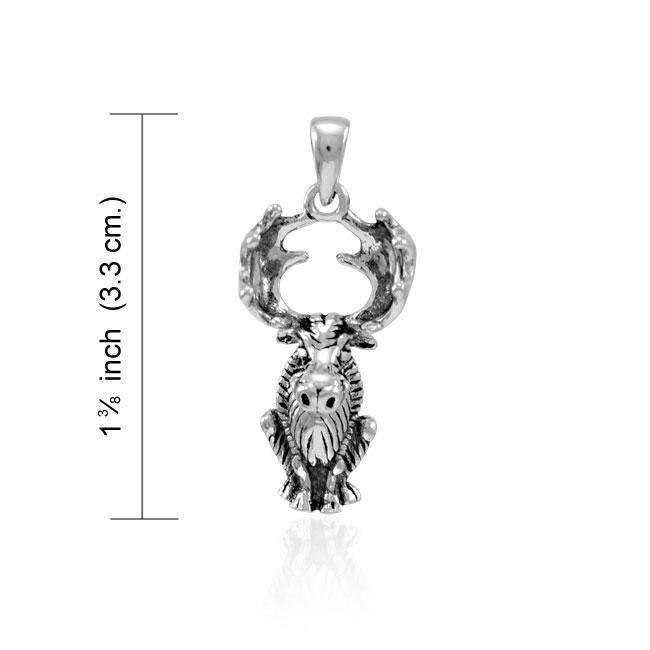 Moose Serling Silver Pendant TPD4402 - Wholesale Jewelry