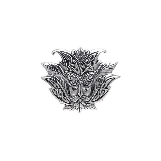 Green Man Silver Pendant TPD441