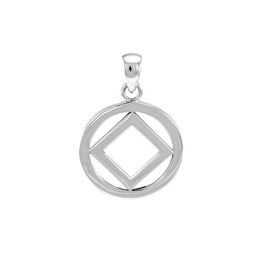 NA Symbol Silver Pendant TPD4704 - Wholesale Jewelry