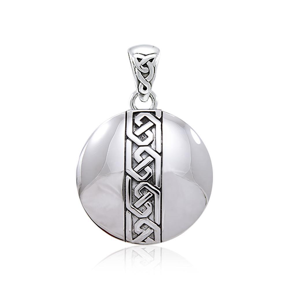 Celtic Knot Banded Medallion Pendant TPD4718 Pendant