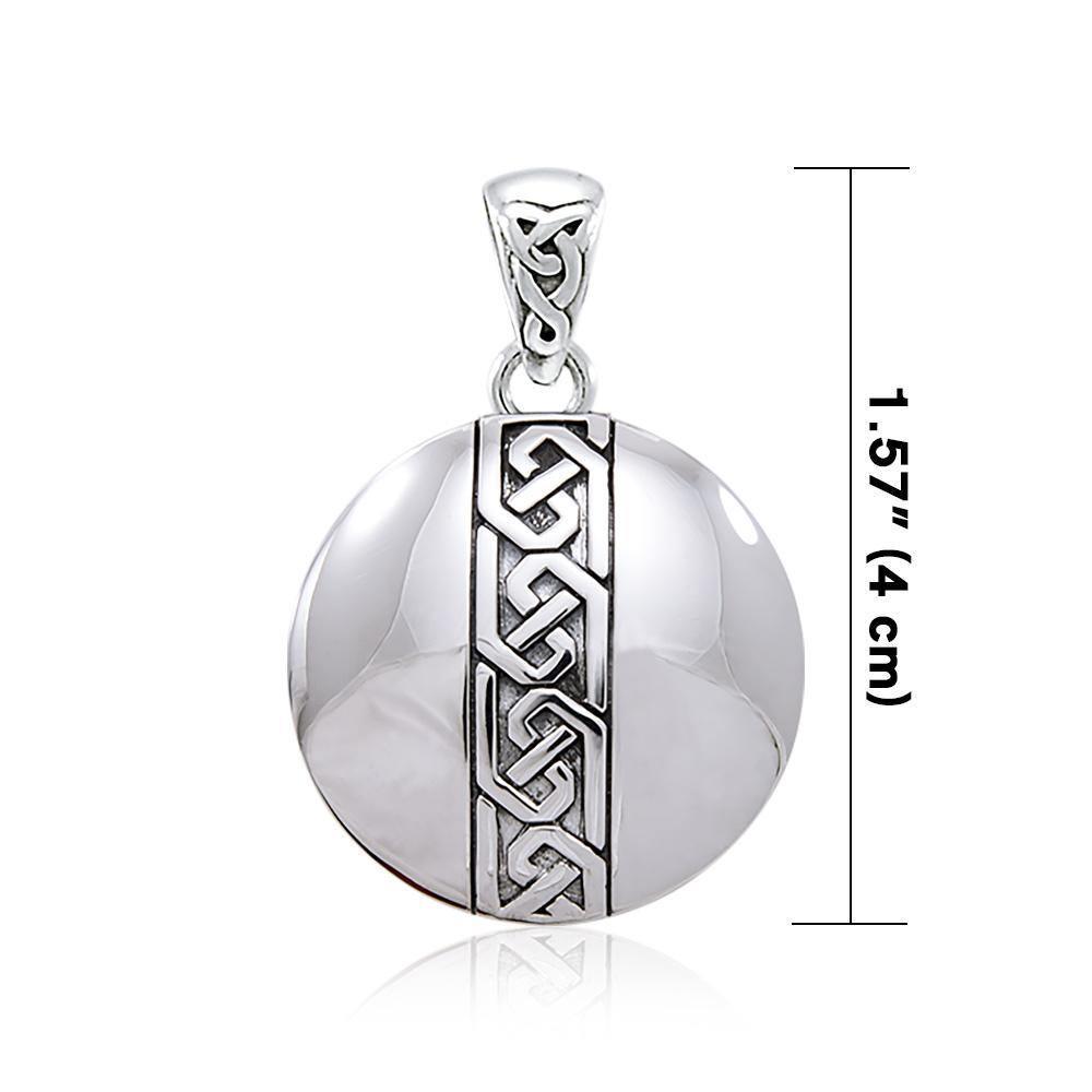 Celtic Knot Banded Medallion Pendant TPD4718 Pendant