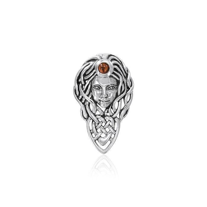 Celtic Queen Maeve Sterling Silver Pendant TPD4734 Pendant