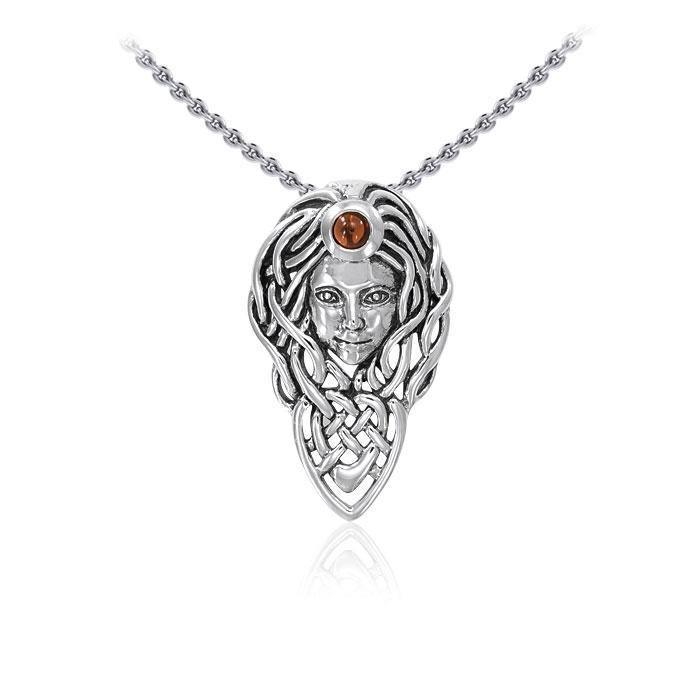 Celtic Queen Maeve Sterling Silver Pendant TPD4734 Pendant