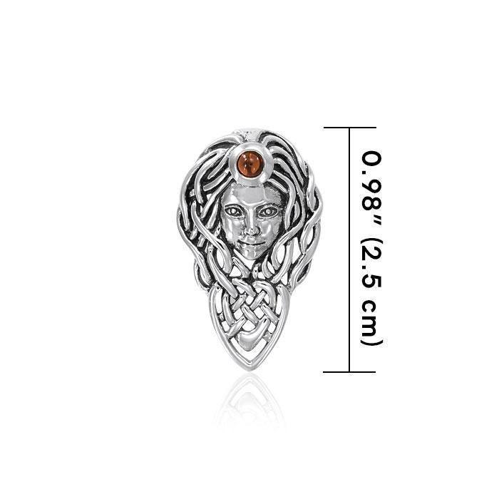 Celtic Queen Maeve Sterling Silver Pendant TPD4734 Pendant