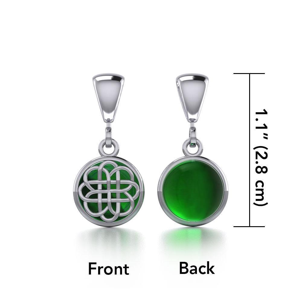 Reversible Celtic Knotwork Silver Pendant TPD475 Pendant