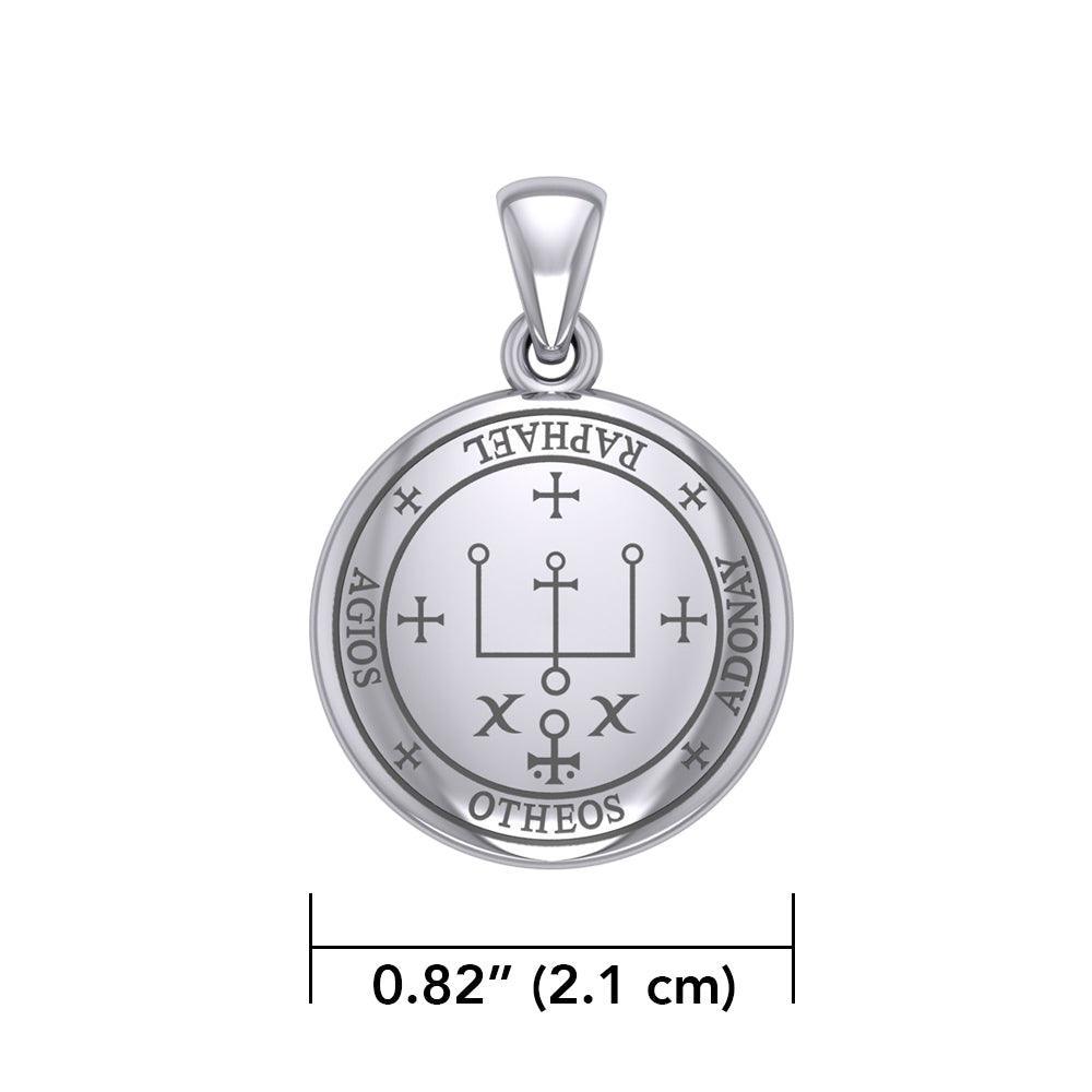 Sigil of the Archangel Raphael Small Sterling Silver Pendant TPD4784 - peterstone.dropshipping