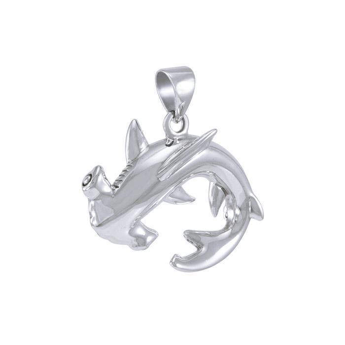 Hammerhead Shark Sterling Silver Pendant TPD4920