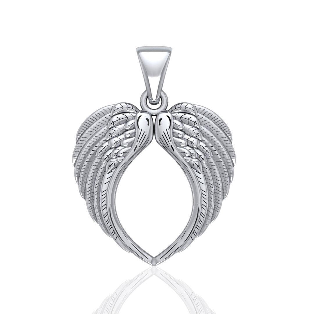 Angel Wing Sterling Silver Pendant TPD5013 - peterstone.dropshipping