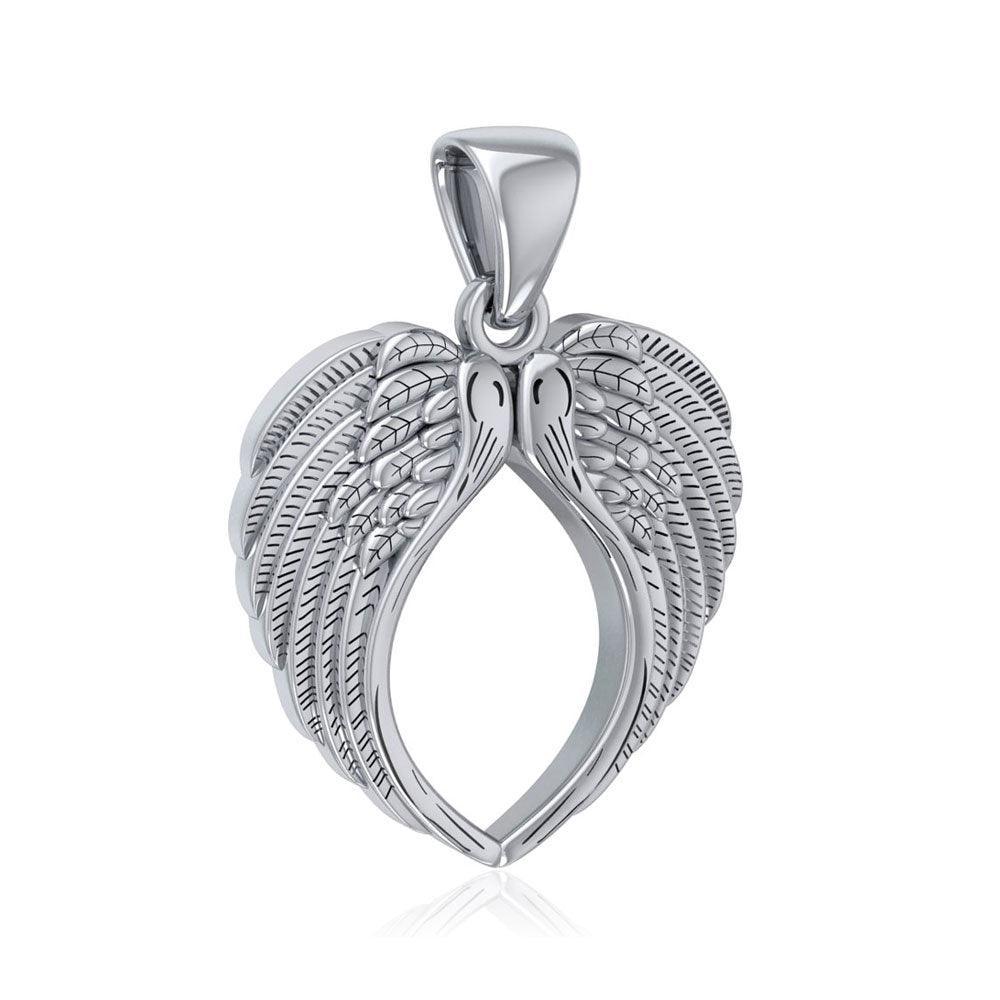 Angel Wing Sterling Silver Pendant TPD5013 - peterstone.dropshipping