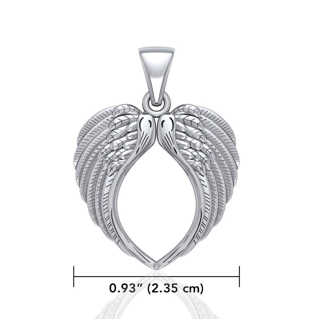 Angel Wing Sterling Silver Pendant TPD5013 - peterstone.dropshipping