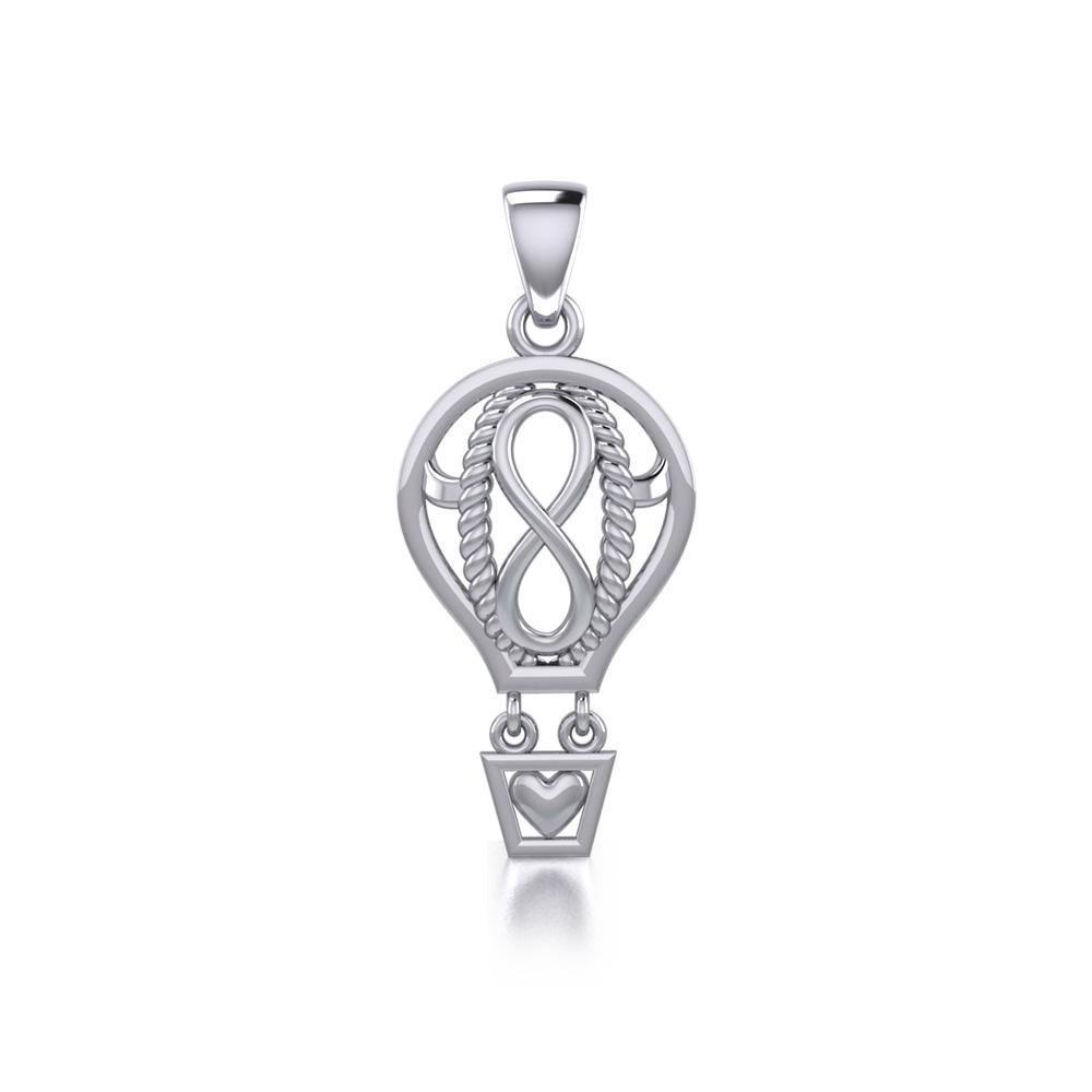 Celtic Infinity Balloon Silver Pendant TPD5188 Pendant