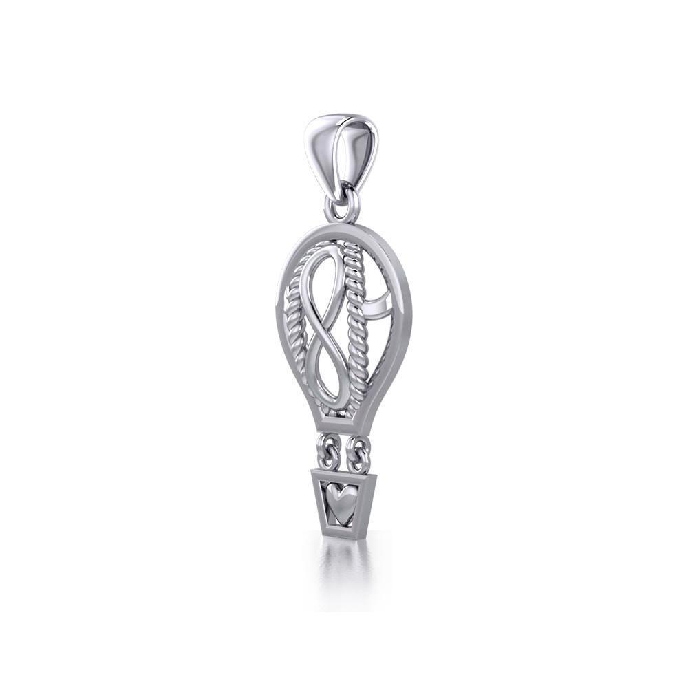 Celtic Infinity Balloon Silver Pendant TPD5188 Pendant