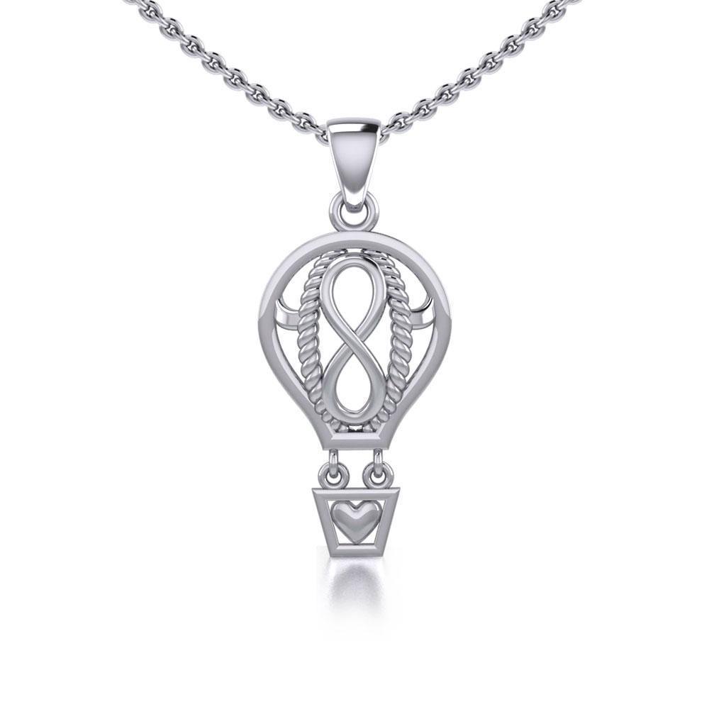 Celtic Infinity Balloon Silver Pendant TPD5188 Pendant