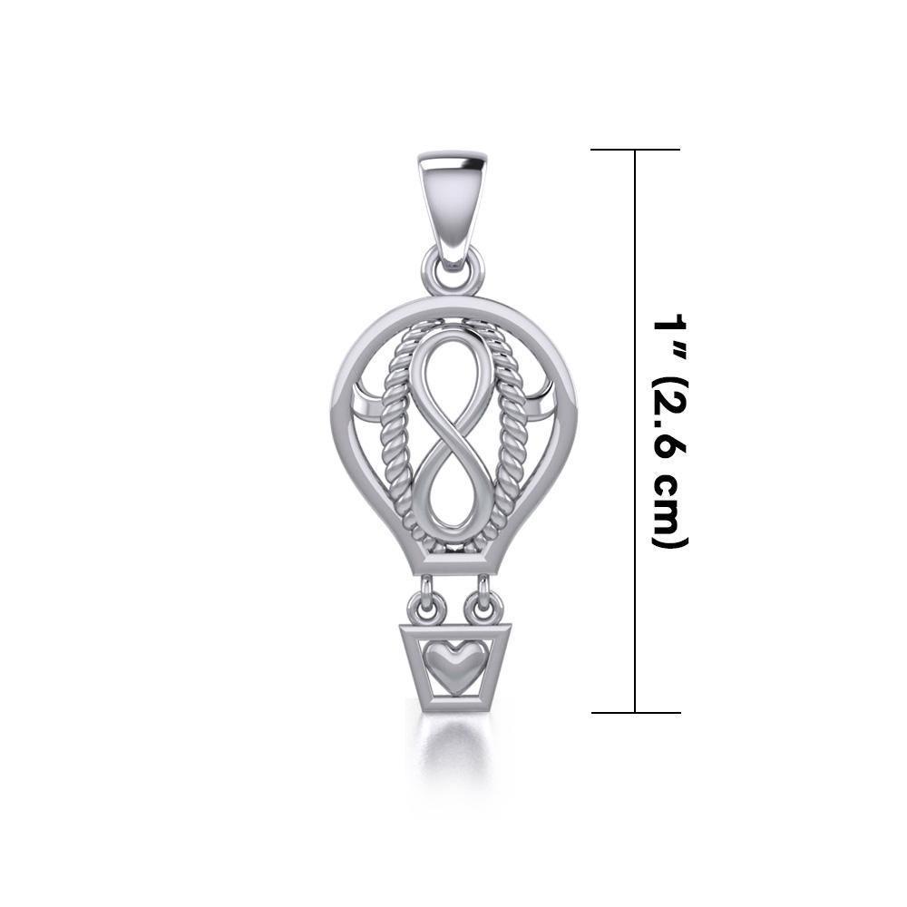 Celtic Infinity Balloon Silver Pendant TPD5188 Pendant