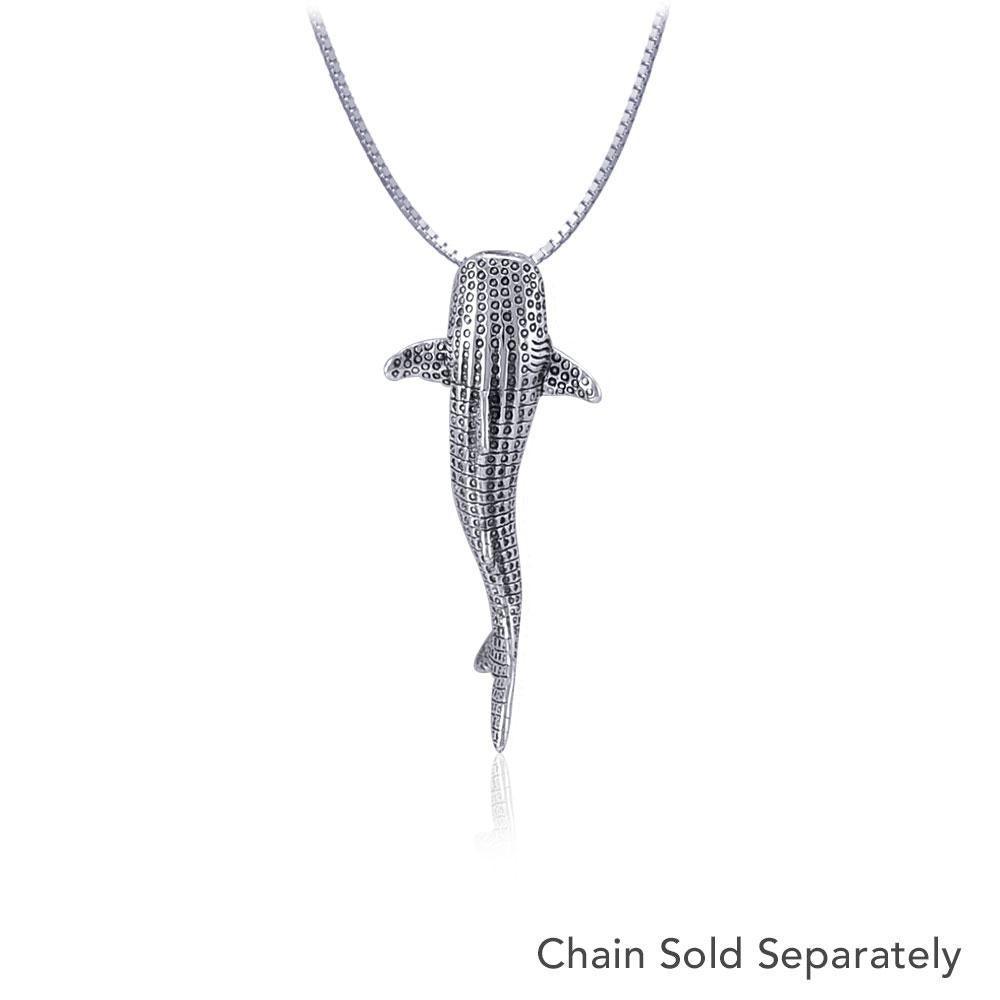 Small Whale Shark Silver with Hidden Bail Pendant TPD5198 Pendant