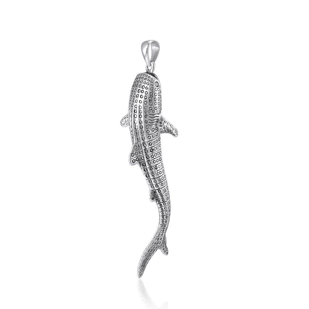 Large Whale Shark Silver Pendant TPD5199 Pendant