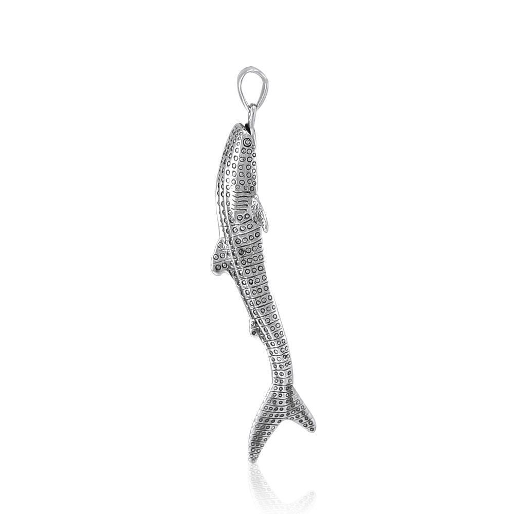 Large Whale Shark Silver Pendant TPD5199 Pendant