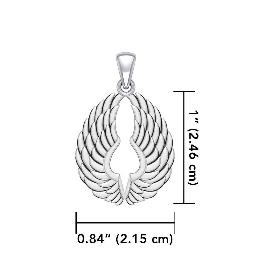 Sterling Silver Angel Wings Pendant TPD5332 Pendant