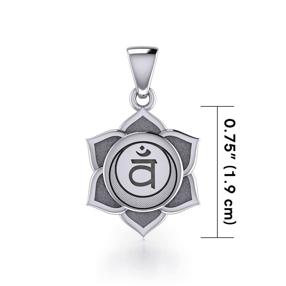 Svadhisthana Sacral Chakra Sterling Silver Pendant TPD5624 Pendant