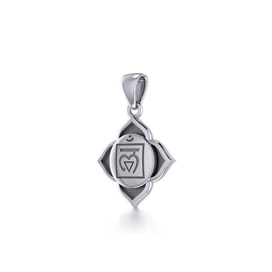 Muladhara Root Chakra Sterling Silver Pendant TPD5625 Pendant