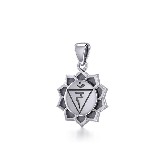 Manipura Solar Plexus Chakra Sterling Silver Pendant TPD5630 Pendant