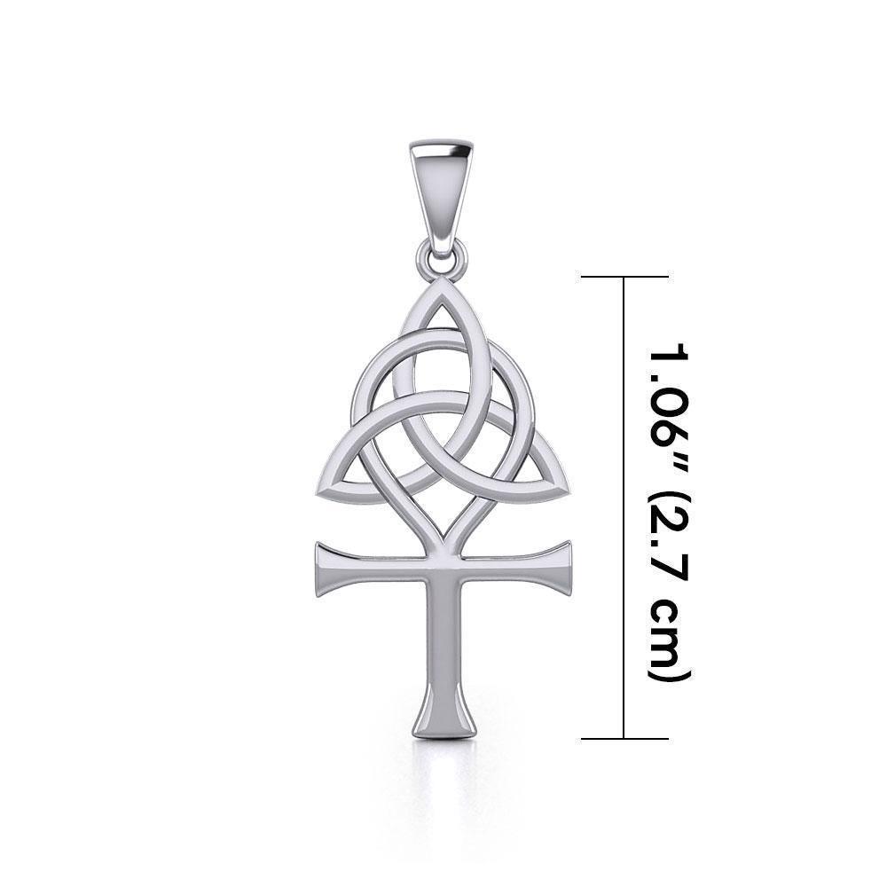 Triquetra Ankh Silver Pendant TPD5661 Pendant