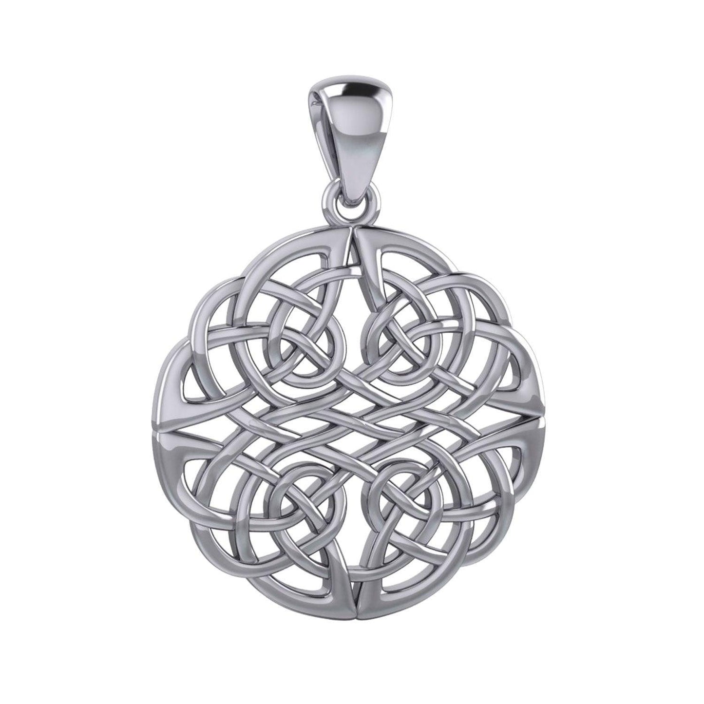 Large Celtic Knots Silver Pendant TPD5983 - peterstone.dropshipping