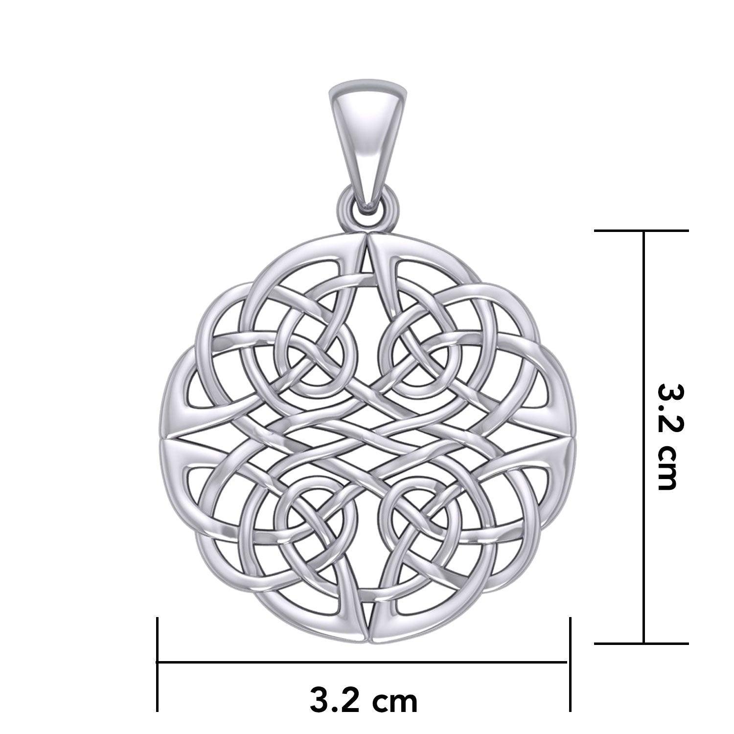 Large Celtic Knots Silver Pendant TPD5983 - peterstone.dropshipping