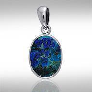 Oval Cabochon Silver Pendant TPD736 Pendant