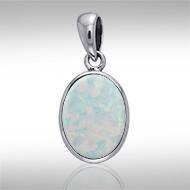 Oval Cabochon Silver Pendant TPD736 Pendant