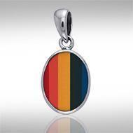 Oval Cabochon Silver Pendant TPD736 Pendant