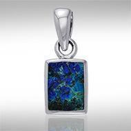 Rectangle Cabochon Silver Pendant TPD737 Pendant