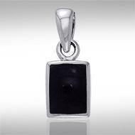 Rectangle Cabochon Silver Pendant TPD737 Pendant