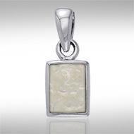 Rectangle Cabochon Silver Pendant TPD737 Pendant