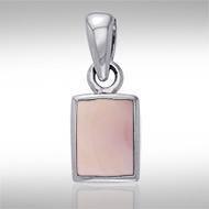 Rectangle Cabochon Silver Pendant TPD737 Pendant