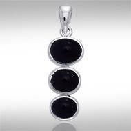 Tiered Cabochon Silver Pendant TPD738 Pendant