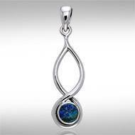 Infinity Cabochon Silver Pendant TPD739 Pendant