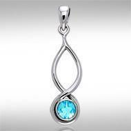 Infinity Cabochon Silver Pendant TPD739 Pendant