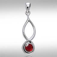 Infinity Cabochon Silver Pendant TPD739 Pendant