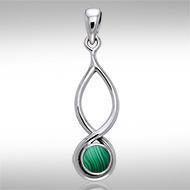 Infinity Cabochon Silver Pendant TPD739 Pendant