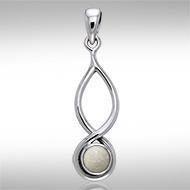 Infinity Cabochon Silver Pendant TPD739 Pendant